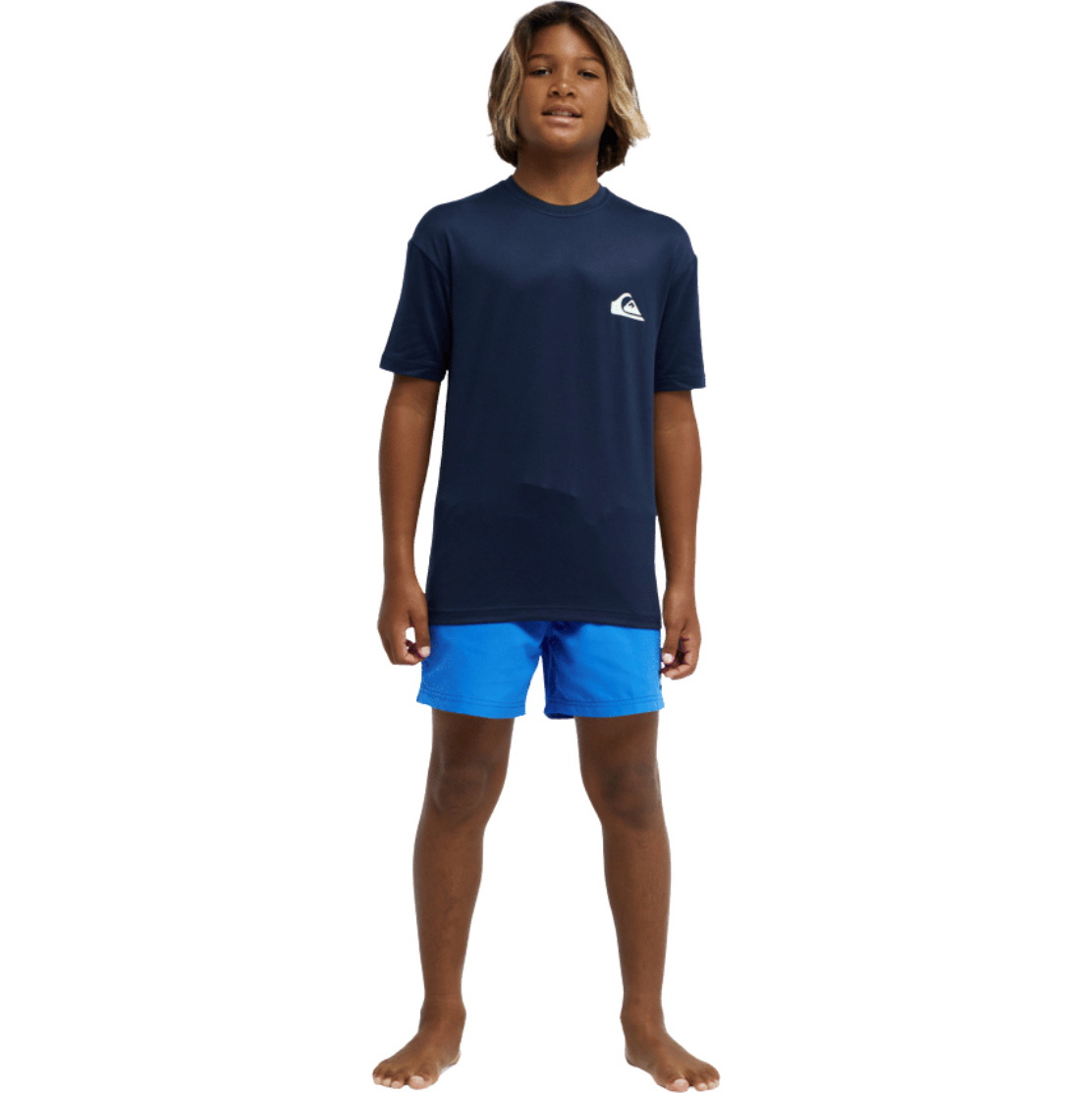 2026 Quiksilver Junior Everyday Surf-T-Shirt, Kurzärmeliges Lycra-Shirt EQBWR03258 - Dark Navy